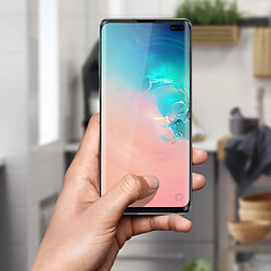 Acheter Film Galaxy S10 Plus Verre trempé 9H Anti-traces Incurvé Force Glass Bords Noir