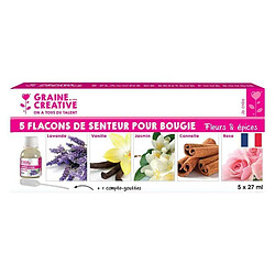 Graines Creatives 5 arômes à bougie Fleurs & épices 27 ml