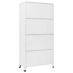 Acheter vidaXL Armoire à casiers Blanc 90x40x180 cm Acier