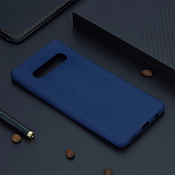 Wewoo Coque Souple TPU Candy Color pour Samsung Galaxy S10 Bleu