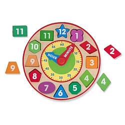 Melissa & Doug - 18593 - Jeu De Société Educatif - Horloge De Tri De Formes pas cher