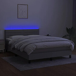 Acheter Sommier à lattes,Cadre à lattes de lit et matelas et LED pour Adulte Gris clair 140x190 cm -MN42702