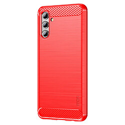 Coque en TPU MOFI motif en fibre de carbone rouge pour votre Samsung Galaxy A13 5G