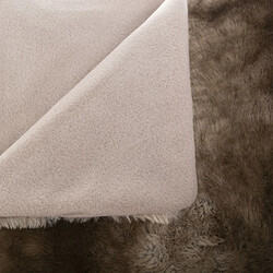 Atmosphera, Createur D'Interieur Plaid imitiation fourrure collection Grizzly - 160 x 120 cm - Marron