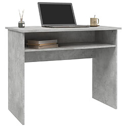 Avis Maison Chic Bureau,Table de travail pour chambre Gris béton 90x50x74 cm Aggloméré -GKD34563