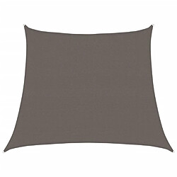 vidaXL Voile d'ombrage 160 g/m² Anthracite 3/4x3 m PEHD