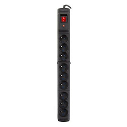 Multi M9 1.5m black surge strip (9 slots)