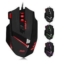 Universal T-60 3200DPI Souris filaire USB professionnelle Mause optique 7 Boutons Gaming Mouse Gamer Raton