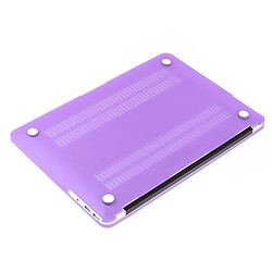 Wewoo Housse Étui Violet pour Macbook Air 11,6 pouces Chapeau-Prince 3 en 1 givré Hard Shell boîtier de protection en plastique avec clavier de garde et prise de poussière de port pas cher