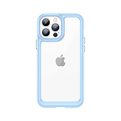 Ozzzo coque outer space pour iphone 12 pro couverture rigide avec cadre en gel bleu