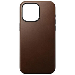 Nomad Coque Modern en Cuir pour iPhone 15 Pro Max Marron foncé