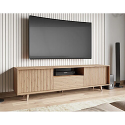 Bestmobilier Diego - meuble TV - bois - 180 cm