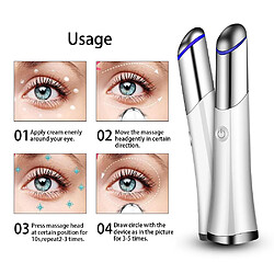 Acheter Universal Mini masseur d'yeux électrique vibreur rouleau ions anti-vieillissement rides cercle sombre visage appareil stylo de protection des yeux portable USB | Appareil de beauté domestique