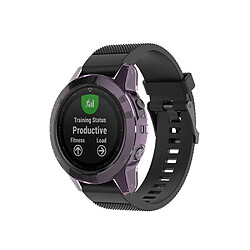 Coque en TPU violet transparent pour votre Garmin Fenix 5/5 Plus