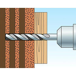 FISCHER Tamis dinjection FIS H K 130 mm à 200mm perçage 18mm boîte de 10 tamis 10 collerettes réglables et 2 prolongateurs