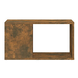 Maison Chic Meuble TV scandinave - Banc TV pour salon Chêne fumé 60x24x32 cm Bois d'ingénierie -MN25972 pas cher