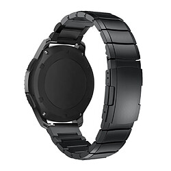 Bracelet en métal 22mm avec boucle déployante noir pour votre Huawei Watch GT