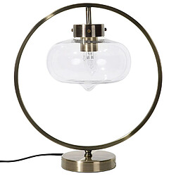 Acheter Beliani Lampe à poser design dorée et noire 40 cm SEVERN