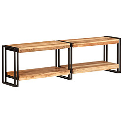 vidaXL Meuble TV 140x30x40 cm bois d'acacia massif