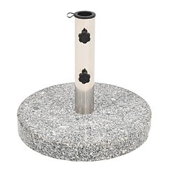 vidaXL Socle de parasol Granite Rond 20 kg 