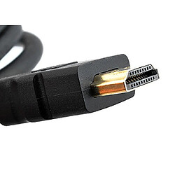 Appassionata Câble HDMI High Speed Connecteur Plaque OR HDMI - DVI-D 24+1p Mâle 2.00 m Noir