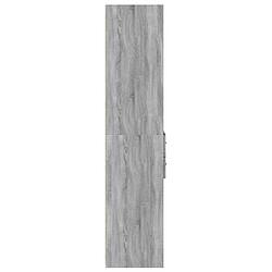 Acheter vidaXL Buffet haut sonoma gris 45x42,5x185 cm bois d'ingénierie