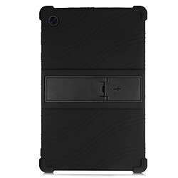 Coque en silicone airbags aux quatre coins, anti-rayures avec béquille pliable noir pour votre Samsung Galaxy Tab A8 10.5 (2021)