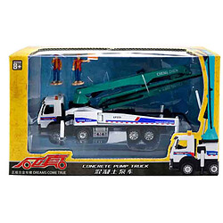 Universal 1/50 Simulation Mécanique Pompe à béton Camion Moulage sous pression Camion de transport de ciment en alliage Chariot d'ingénierie lourde Jouets pour enfants Modèle Favoris |(blanche) pas cher