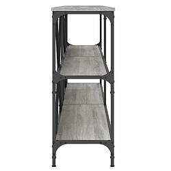 Maison Chic Table console | Meuble d'entrée | Table d'appoint sonoma gris 200x30x75 cm bois d'ingénierie et fer -GKD73698 pas cher