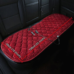 Wewoo Couverture chauffante de coussin de siège de voiture arrière 12V pour chauffée en hiver rouge