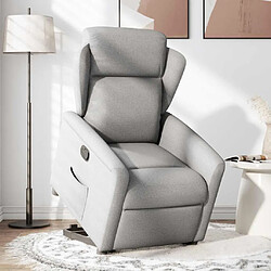 vidaXL Fauteuil inclinable gris nuage tissu