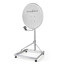 NEDIS Socle de Satellite pour Balcon | Taille Maximale de l'Antenne Parabolique : 90 cm | 1 x 50 x 50 cm | Acier