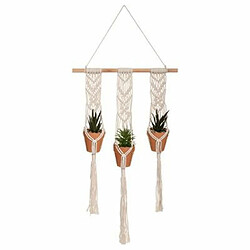 Lot de 3 Plantes Suspendues Hacienda 68cm Ivoire