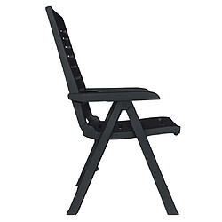 Acheter Salle à manger de jardin 11 pcs,Table et chaise à dîner Plastique Anthracite -MN88514