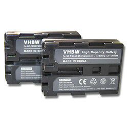 vhbw 2x Batteries compatible avec Sony DCR-TRV Serie DCR-TRV530, DCR-TRV6, DCR-TRV70 caméra vidéo caméscope (1400mAh, 7,4V, Li-ion)