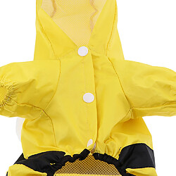 Acheter jaune vif petit et moyen chien imperméable animal de compagnie pluie poncho chien animal de compagnie vêtements de pluie s