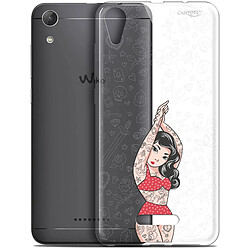 Caseink Coque arrière Wiko Lenny 4 (5 ) Gel HD [ Nouvelle Collection - Souple - Antichoc - Imprimé en France] Tatoo Girl