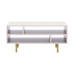 Bestmobilier Monica - table basse - beige - 100 cm