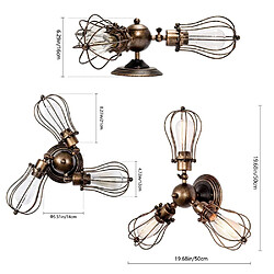 Avis Stoex Plafonnier Industriel Métal Réglable Suspension Luminaire Vintage Moderne Industrielle pour Salon Chambre Café Bar Restaurent Chambre Réfectoire (rouille)