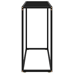 Avis Maison Chic Table console | Meuble d'entrée | Table d'appoint Noir 80x35x75 cm Verre trempé -GKD85275