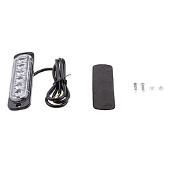 Avis 2pcs 6 leds de voiture flash de voiture flash flash barre de lumière stroboscopique