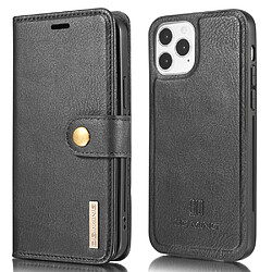 Dg.Ming Etui en PU détachable 2-en-1 noir pour votre Apple iPhone 13 mini 5.4 pouces