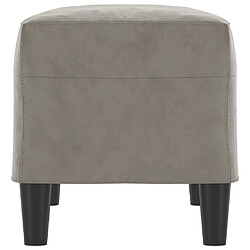 Avis vidaXL Banc Gris clair 70x35x41 cm Velours