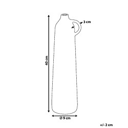 Avis Beliani Vase décoratif SURMA fait à la main Métal 40 cm Laiton