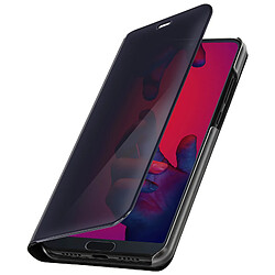 Avizar Housse Huawei P20 Pro Etui Miroir Clapet Coque Rigide Fonction Support Noir