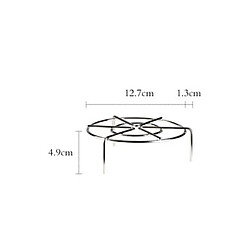 Support De Cuisson à La Vapeur En Métal Robuste En Acier Inoxydable 12.7x4.9cm