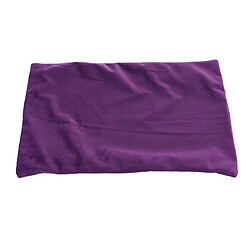 Housse de coussin en velours doux de couleur unie pour coussin