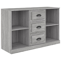 vidaXL Buffet sonoma gris 104,5x35,5x67,5 cm bois d'ingénierie