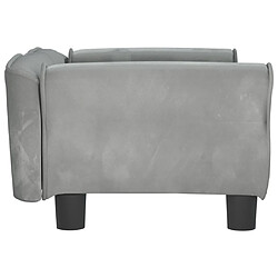 Acheter Maison Chic Niche Lit pour chien | Panier couchage pour chien gris clair 70x45x30 cm velours -GKD84515