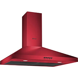 Air Naturel WE-E643R(RB) Hotte 60cm 63dB 300m³/h Contrôles Tactile Éclairage LED Rouge